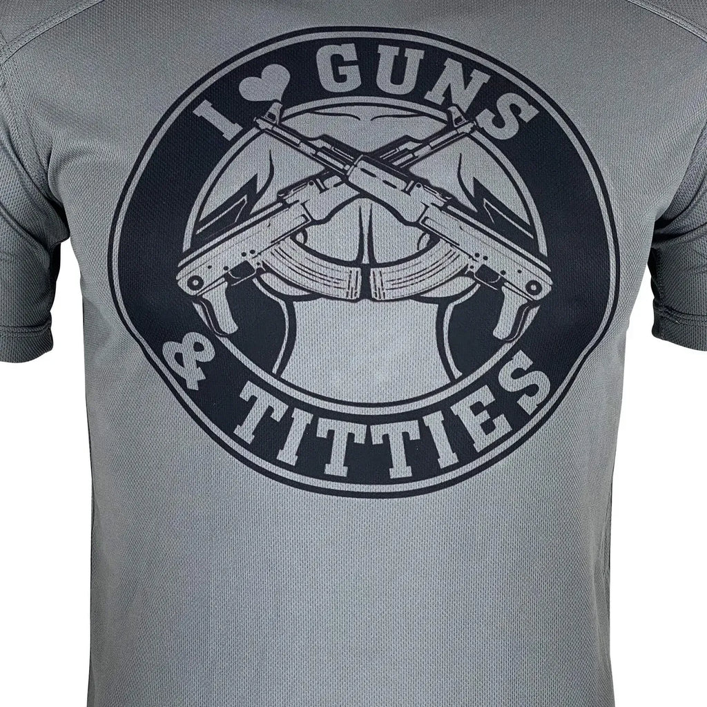 T-Shirt I Love Guns & Titties